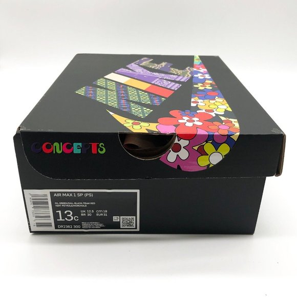 Nike Air Max 1 Concepts Mellow PS Preschool Sneakers Unisex Size 13C - Picture 12 of 12